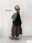 画像1: ubasoku/0201 刺繍の裾りぼんプルオーバー・ギンガム (1)
