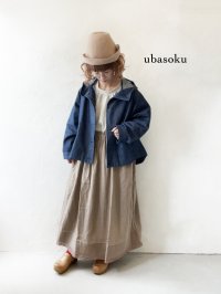 ubasoku/0152 フードデニムジャケット・インディゴ