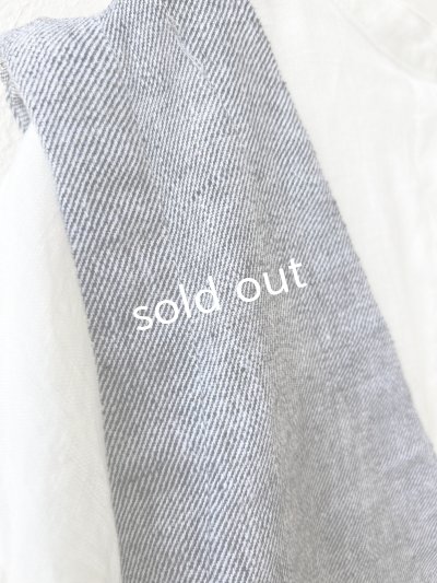 画像3: ubasoku/0118 2way起毛ジャンパースカート・ブラックシャンブレー