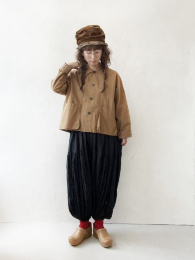 画像11: SO／マチポケットショートジャケット・キャメルベージュ