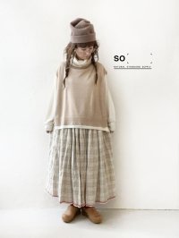 SO/オフタートルベスト・ベージュ