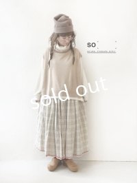 SO／オフタートルベスト・ベージュ