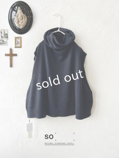 画像1: SO／オフタートルベスト・ネイビー