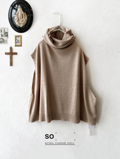 画像2: SO/オフタートルベスト・ベージュ