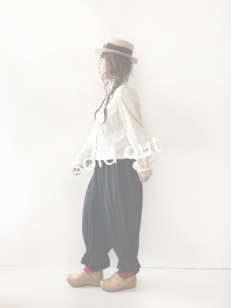 画像12: MARCHE' DE SOEUR／ミュゲットパンツ・黒 (12)