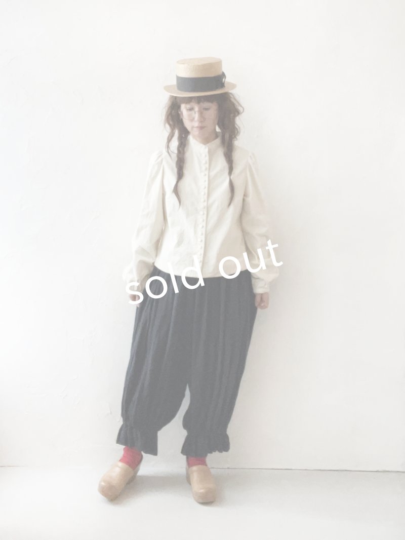 画像10: MARCHE' DE SOEUR／ミュゲットパンツ・黒 (10)