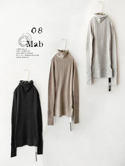 画像1: 08mab/ゆるネックカットソー