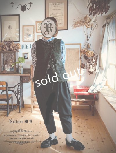 画像1: Reliure/サルエルパンツ・formal black