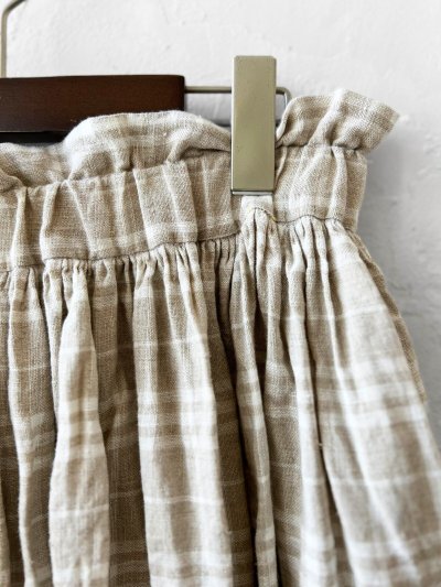 画像2: MARCHE' DE SOEUR/ギャザースカート・赤耳チェック