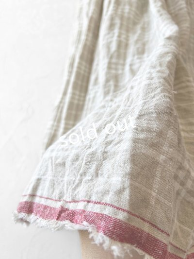 画像4: 【再入荷】MARCHE' DE SOEUR／ギャザースカート・赤耳チェック