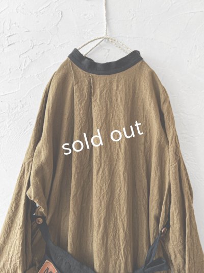 画像2: MARCHE' DE SOEUR/種蒔のワンピース・マスタードブラウン