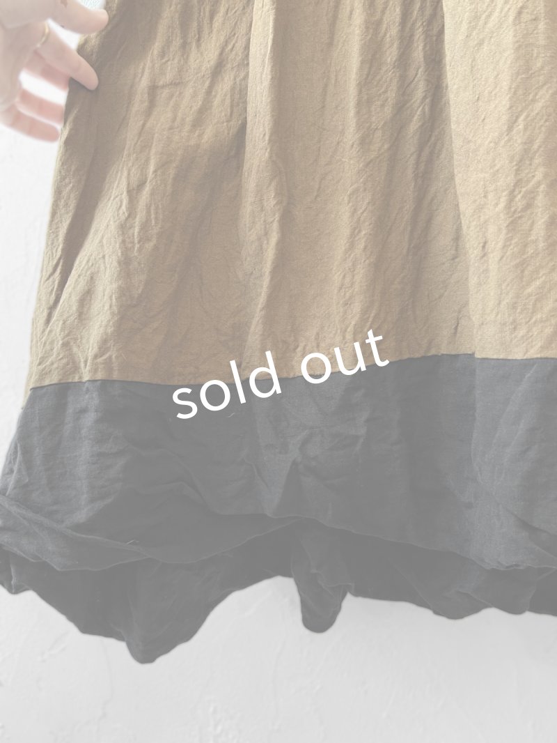 画像8: MARCHE' DE SOEUR／種蒔のワンピース・マスタードブラウン (8)