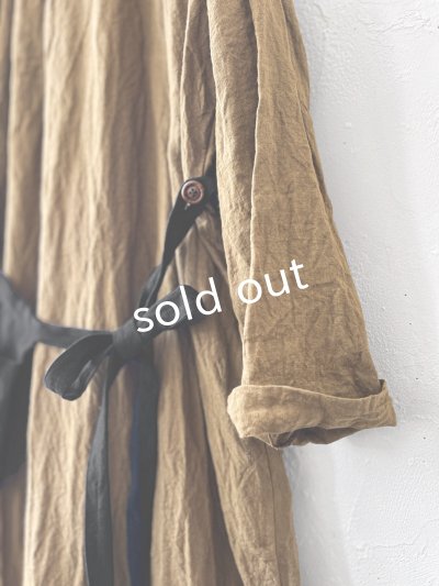 画像4: MARCHE' DE SOEUR/種蒔のワンピース・マスタードブラウン