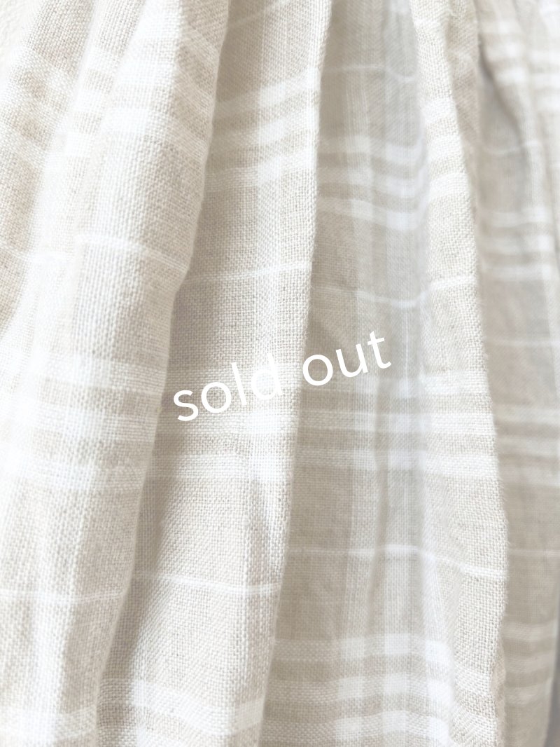 画像6: 【再入荷】MARCHE' DE SOEUR／ギャザースカート・赤耳チェック (6)