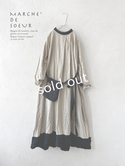 画像1: MARCHE' DE SOEUR/種蒔のワンピース・生成り