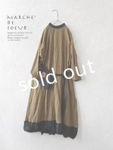 MARCHE' DE SOEUR／種蒔のワンピース・マスタードブラウン