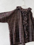 画像7: MARCHE' DE SOEUR/フローフリルブラウス・レッドブラウンチェック (7)
