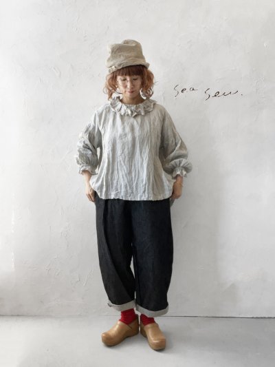 画像9: seasew.／507 デニムコクーンパンツ・チャコール