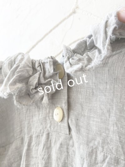 画像8: MARCHE' DE SOEUR/ラッフル襟のプルオーバー・ホワイトグレー