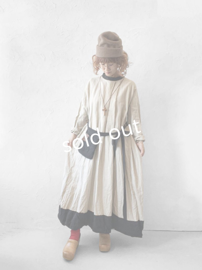 画像11: MARCHE' DE SOEUR／種蒔のワンピース・生成り (11)