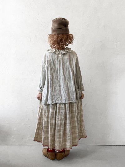 画像9: MARCHE' DE SOEUR/ギャザースカート・赤耳チェック