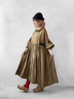 画像15: MARCHE' DE SOEUR／ラッフルウエストリボンワンピース・マスタードブラウン (15)