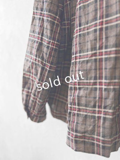 画像10: MARCHE' DE SOEUR/フローフリルブラウス・レッドブラウンチェック