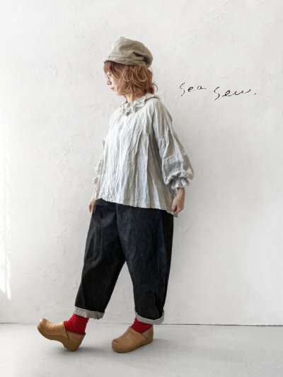 画像8: seasew.／507 デニムコクーンパンツ・チャコール