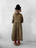 画像13: MARCHE' DE SOEUR／ラッフルウエストリボンワンピース・マスタードブラウン (13)