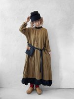 画像12: MARCHE' DE SOEUR／種蒔のワンピース・マスタードブラウン (12)
