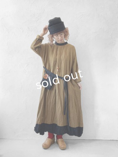 画像12: MARCHE' DE SOEUR/種蒔のワンピース・マスタードブラウン