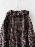 画像9: MARCHE' DE SOEUR/フローフリルブラウス・レッドブラウンチェック (9)