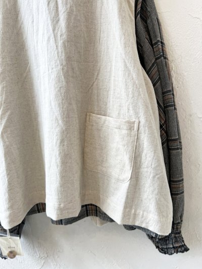 画像6: sloe/2wayラウンドベスト・ナチュラル