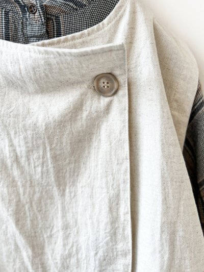 画像2: sloe/2wayラウンドベスト・ナチュラル