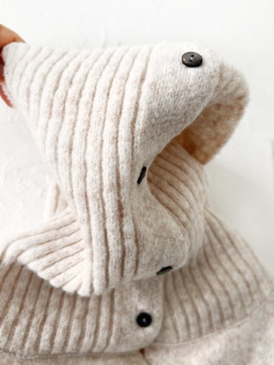 画像6: 08mab/もちもちニットポンチョ・モカ