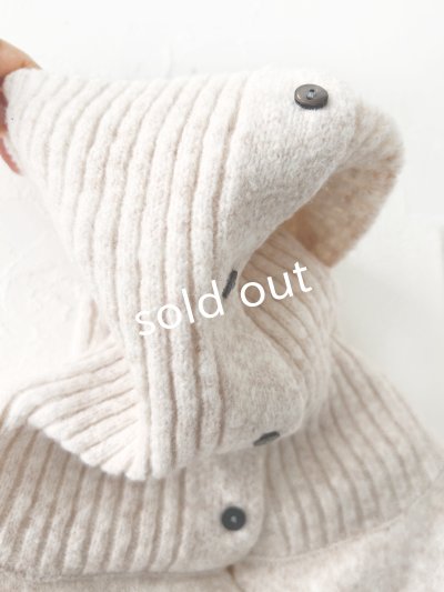 画像8: 08mab/もちもちニットポンチョ・チャコール