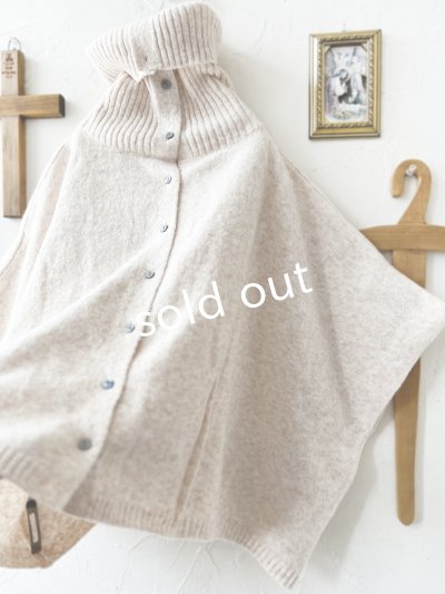 画像11: 08mab/もちもちニットポンチョ・チャコール