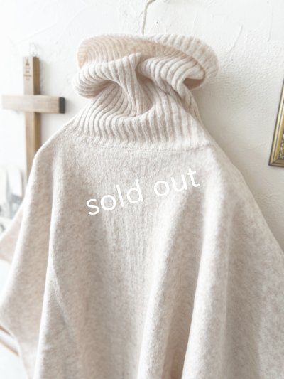 画像12: 08mab/もちもちニットポンチョ・チャコール