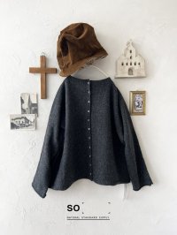 SO／2wayニットカーディガン・チャコール