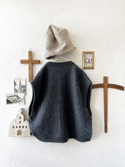 画像3: SO／アラン柄ワイドベスト・チャコール