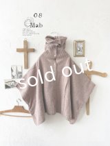 08mab/もちもちニットポンチョ・モカ