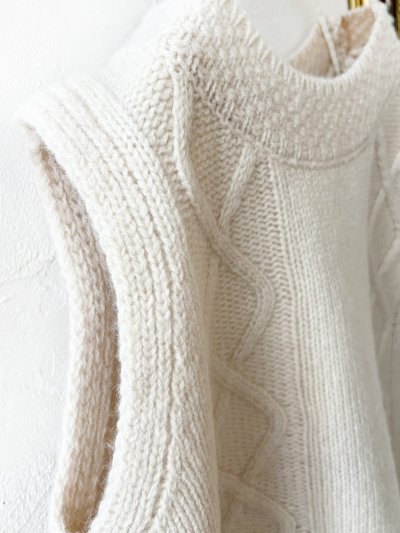 画像5: SO／後ろボタンニットベスト・チャコール