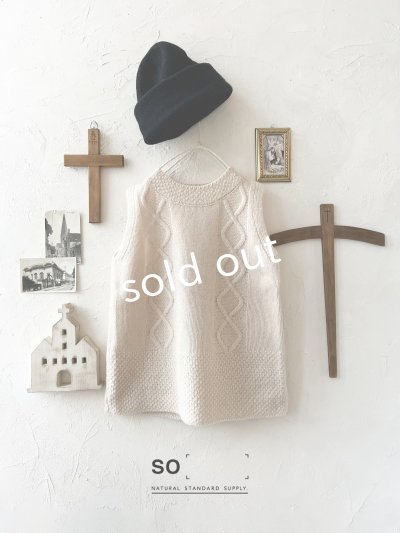 画像3: SO／後ろボタンニットベスト・オートミール