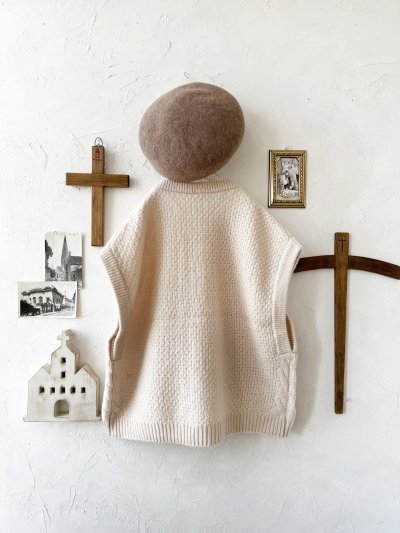 画像7: SO／アラン柄ワイドベスト・オートミール