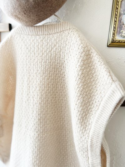 画像9: SO／アラン柄ワイドベスト・ブラッドレッド