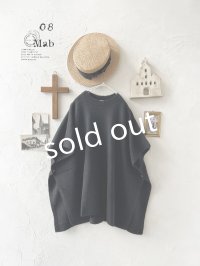 08mab/もちもち脇ボタンニットベスト・ブラック