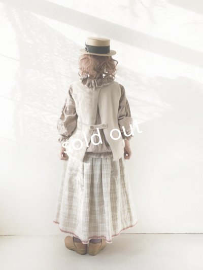 画像12: SO／後ろボタンニットベスト・ブラウン