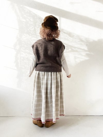 画像12: SO／アラン柄ワイドベスト・ブラッドレッド