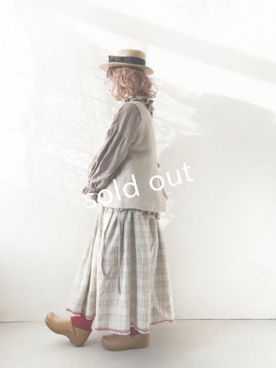 画像11: SO／後ろボタンニットベスト・ブラウン