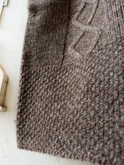 画像3: SO／後ろボタンニットベスト・ブラウン